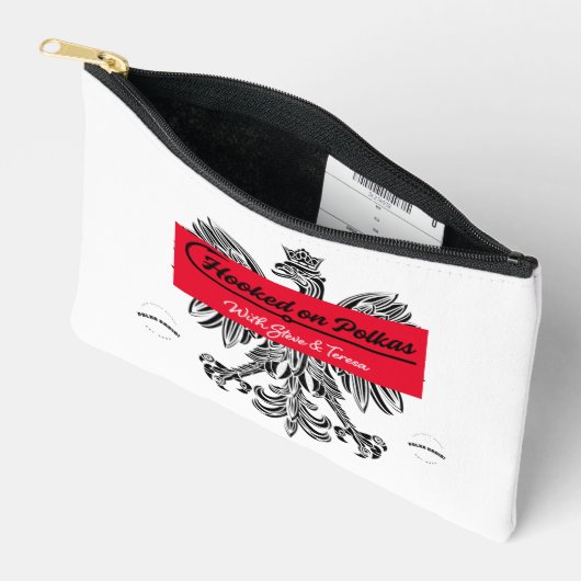 Pochette À Accessoires Hooked on Polkas Cosmetic Bag (Ouvrir)