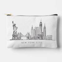 Horizon de New York minimaliste en ligne art