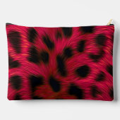 Pochette À Accessoires Hot Pink Leopard Print Faux (Verso)