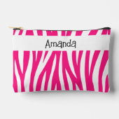 Pochette À Accessoires Hot Pink Wavy Zebra Stripe (Recto)