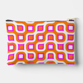 Pochette À Accessoires Hot rose orange noir blanc Motif d'art du milieu d (Verso)