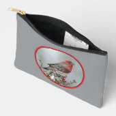 Pochette À Accessoires House Finch in Winter Snow Photo originale (Ouvrir)