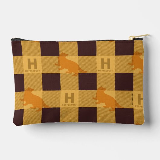 Pochette À Accessoires HUFFLEPUFF™ Check Plaid Motif (Verso)