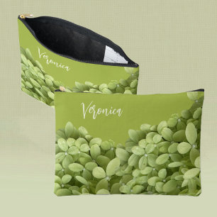 Pochette À Accessoires Hydrangea Fleurs Fleurs personnalisées Nom