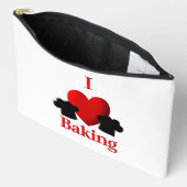 Pochette À Accessoires I Heart Baking Double Côté (Ouvrir)