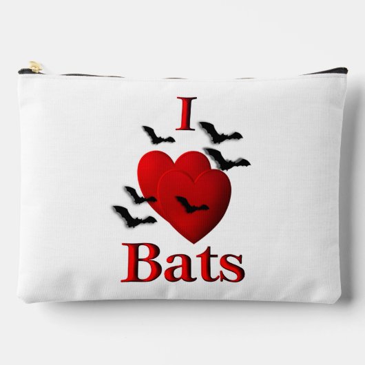 Pochette À Accessoires I Heart Bats (Recto)