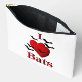 Pochette À Accessoires I Heart Bats (Ouvrir)