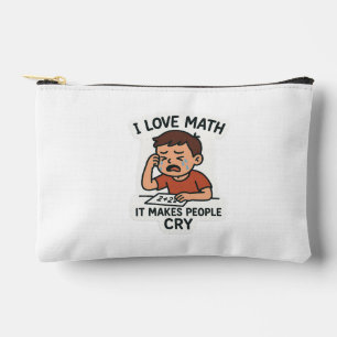 Pochette À Accessoires I Love Math - Drôle Sticker Cartoon