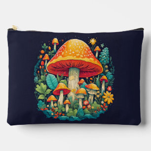 Pochette À Accessoires Illustration de champignon mignonne et créative