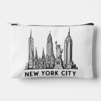 Illustration de la skyline de NYC avec la Statue d
