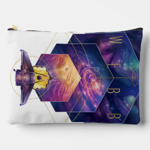 Pochette À Accessoires Illustration de l'art du télescope spatial James W