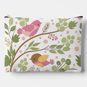 Pochette À Accessoires Illustration de Sweet Bird sur une branche
