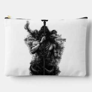 Pochette À Accessoires Illustration intense de Lord Shiva Trishul Om Nama