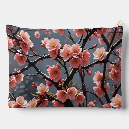 Pochette À Accessoires Image Quince à fleur (Verso)
