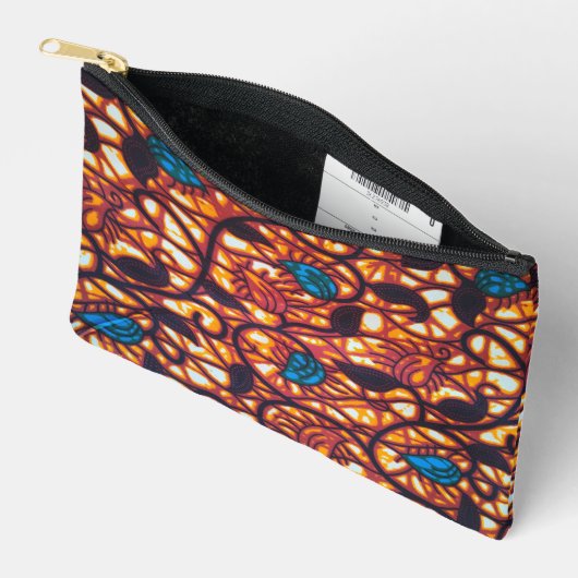 Pochette À Accessoires Impression africaine (Ouvrir)