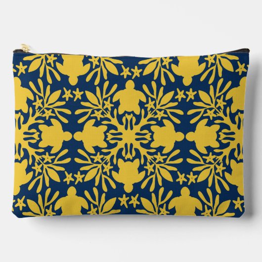 Pochette À Accessoires Impression aloha courtepoint hawaïenne honu (Recto)