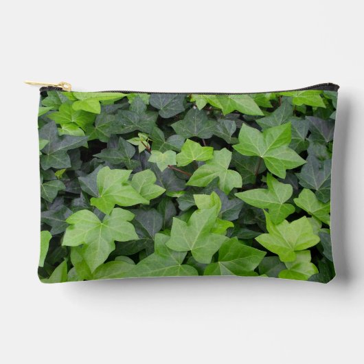 Pochette À Accessoires Impression botanique verte Ivy (Recto)
