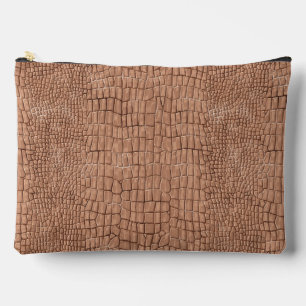 Pochette À Accessoires Impression d'alligator