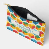 Pochette À Accessoires Impression de bloc de construction personnalisable (Ouvrir)