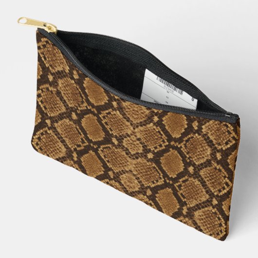 Pochette À Accessoires Impression de peau de python (Ouvrir)