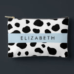 Pochette À Accessoires Impression De Vache, Spots De Vache, Noir Et Blanc<br><div class="desc">Motif de vache élégante,  chic et sophistiquée,  noir et blanc. Un cadeau moderne et branché,  parfait pour l'amant poster de animal de votre vie. Personnalisez en ajoutant votre nom,  votre pseudonyme,  votre monogramme ou vos initiales.</div>