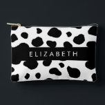 Pochette À Accessoires Impression De Vache, Spots De Vache, Noir Et Blanc<br><div class="desc">Motif de vache élégante,  chic et sophistiquée,  noir et blanc. Un cadeau moderne et branché,  parfait pour l'amant poster de animal de votre vie. Personnalisez en ajoutant votre nom,  votre pseudonyme,  votre monogramme ou vos initiales.</div>
