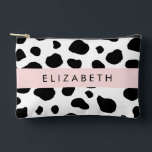 Pochette À Accessoires Impression De Vache, Spots De Vache, Noir Et Blanc<br><div class="desc">Motif de vache élégante,  chic et sophistiquée,  noir et blanc. Un cadeau moderne et branché,  parfait pour l'amant poster de animal de votre vie. Personnalisez en ajoutant votre nom,  votre pseudonyme,  votre monogramme ou vos initiales.</div>