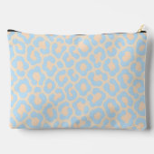Pochette À Accessoires Impression personnalisée de léopard bleu doux (Verso)