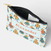 Pochette À Accessoires Impression robotique personnalisable (Ouvrir)