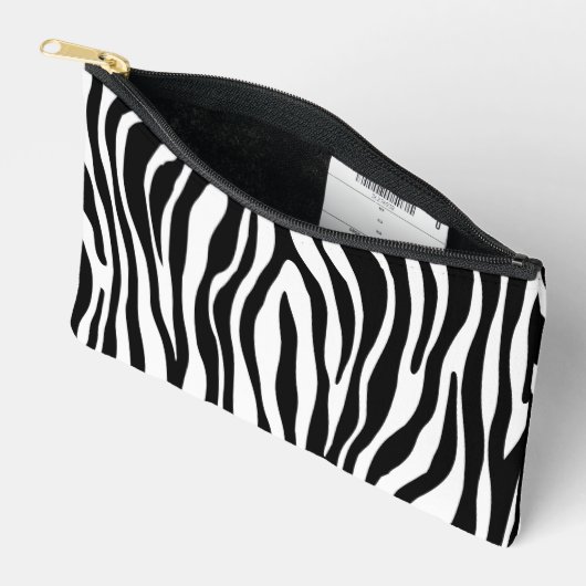 Pochette À Accessoires Impression Zebra (Ouvrir)