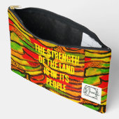Pochette À Accessoires Imprimé Congo la force de la terre (Ouvrir)