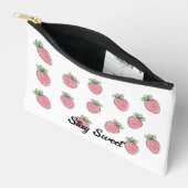 Pochette À Accessoires Imprimé Fraise Sucrée (Ouvrir)