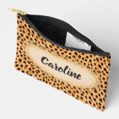 Pochette À Accessoires Imprimé Glamour Léopard Classique (Ouvrir)