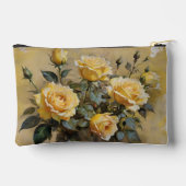 Pochette À Accessoires Imprimé Roses Jaunes (Verso)