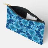 Pochette À Accessoires Indigo Motif Floral chinois carrelage (Ouvrir)