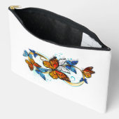Pochette À Accessoires Infinité de papillons monarques (Ouvrir)