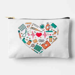 Pochette À Accessoires Infirmière Soignant le Cœur Outil