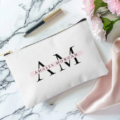 Pochette À Accessoires Initiale minimale et personnalisée