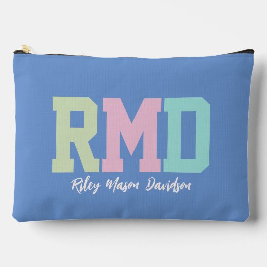 Pochette À Accessoires Initiales preppy mignonette tendance periwinkle ph (Recto)