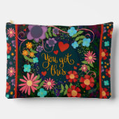 Pochette À Accessoires Inspirationnel Vous Avez Ce Devis Floral Personnal (Recto)