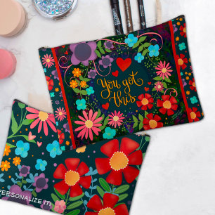 Pochette À Accessoires Inspirationnel Vous Avez Ce Devis Floral Personnal