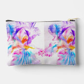Pochette À Accessoires Iris Iris Fleur Violette Nom de Femme (Verso)