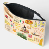 Pochette À Accessoires Italie Symboles Amateurs de voyage (Ouvrir)