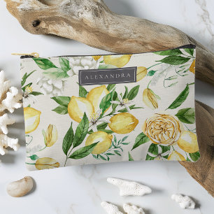 Pochette À Accessoires Ivoire   Fleur de citron de la côte d'Amalfi Perso