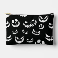 Jack-o'-lantern face Citrouille noir et blanc