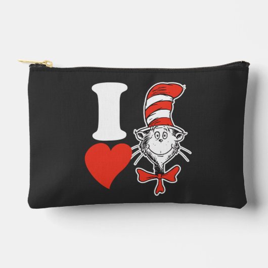 Pochette À Accessoires J'adore le Chat dans le Chapeau (Recto)