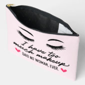 Pochette À Accessoires J'Ai Trop De Devis De Maquillage (Ouvrir)