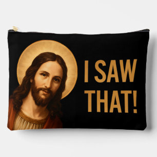 Pochette À Accessoires J'Ai Vu Que Jésus Drôle Citation Chrétienne