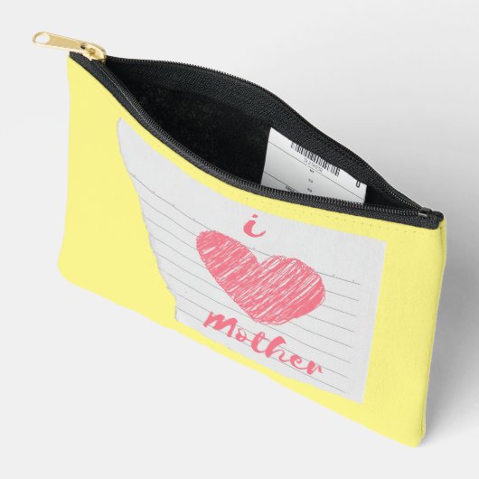Pochette À Accessoires j'aime ma mère (Ouvrir)