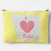 Pochette À Accessoires j'aime ma soeur (Verso)